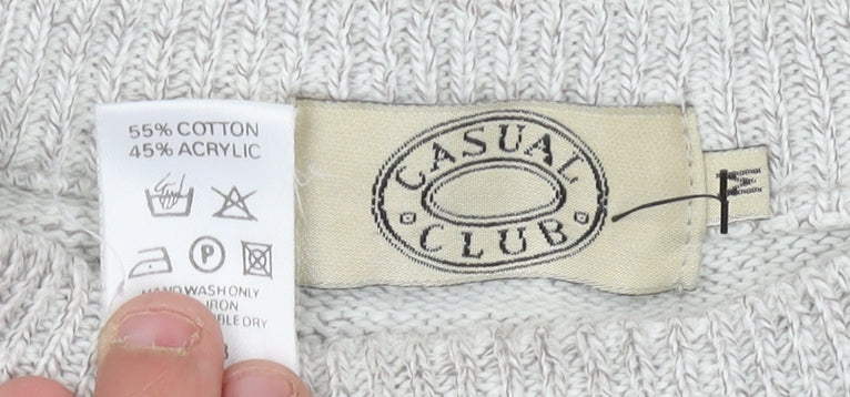 Womens UK Size M Casual Club Ivory Pullover Jumper