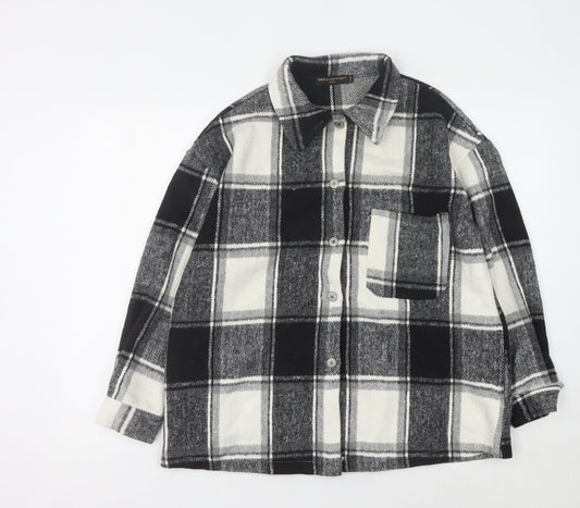 AMY & CLO Women's Check Flannel Jacket S