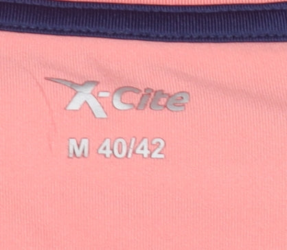 X-Cite Women's Pink M Basic T-Shirt for Gym