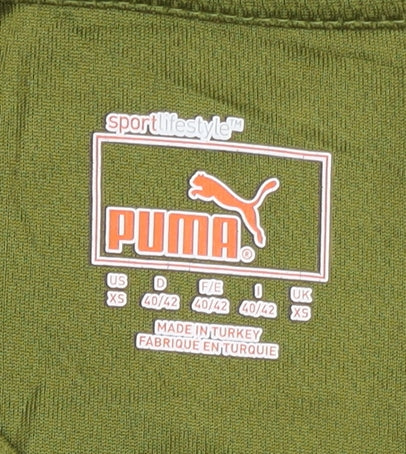 Puma Men's Green XS Graphic Print T-Shirt