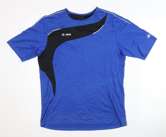 Mens UK Size L JAKO Blue Football T-Shirt
