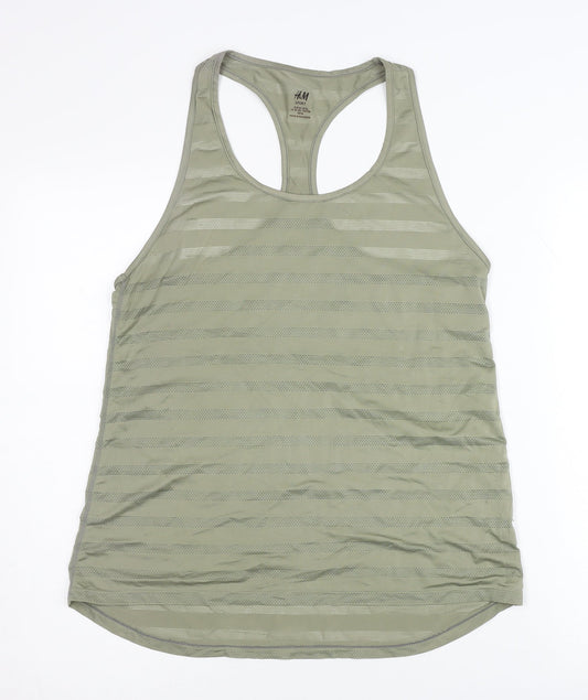 Womens UK Size M H&M Green Gym & Training Tank