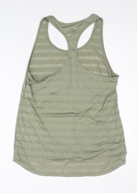 H&M Women Green Racerback Tank Top M