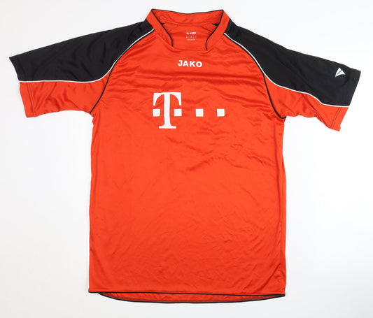 Mens UK Size S JAKO Red Football T-Shirt