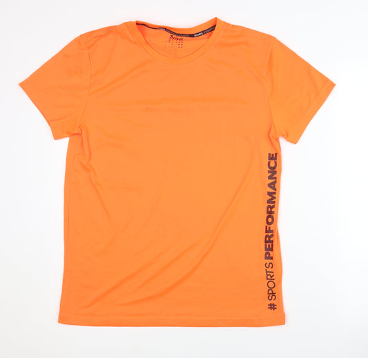 Mens UK Size S Crivit Orange Gym & Training Running & Jogging T-Shirt