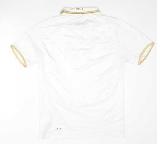 Puma Adults White Italy Away Shirt M Short Sleeves