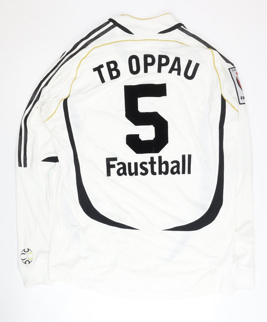 Adidas German Adults White Long Sleeve Shirt XL,