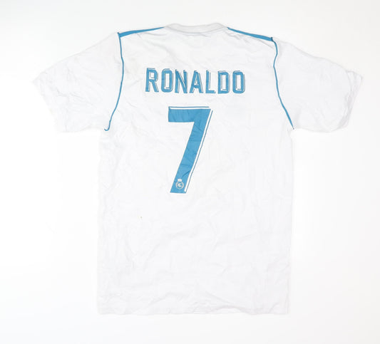 Adidas Real Madrid Ronaldo 7 Home Shirt, White, L, Adults