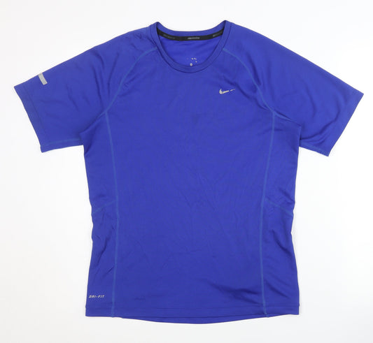 Mens UK Size S Nike Blue Running & Jogging T-Shirt