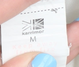 Karrimor Men's White/Blue Tank Top, M, Athletic Quick Dry