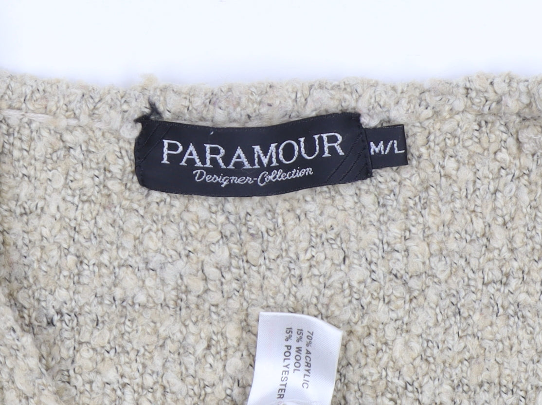 Womens UK Size M Paramour Multicoloured Cardigan Jumper