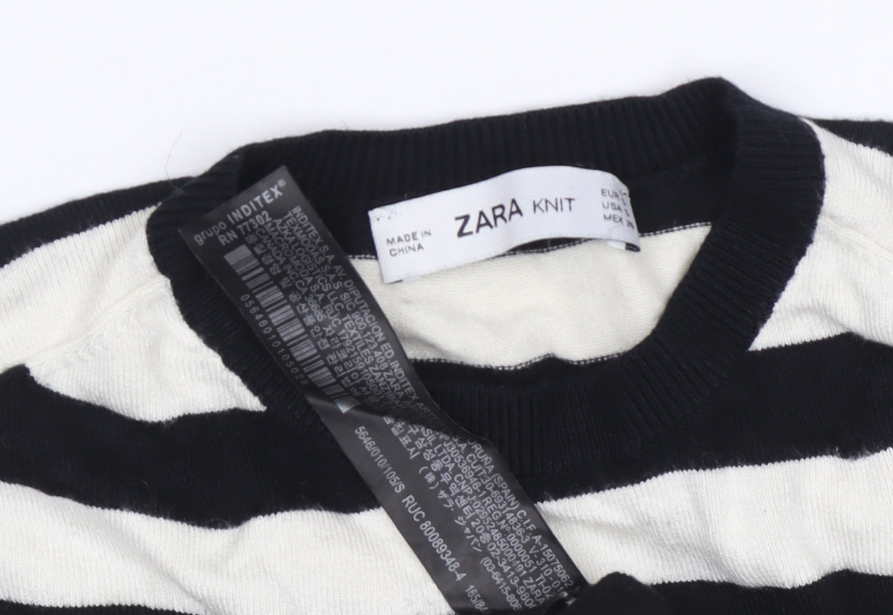 Womens UK Size M Zara Multicoloured Pullover Jumper