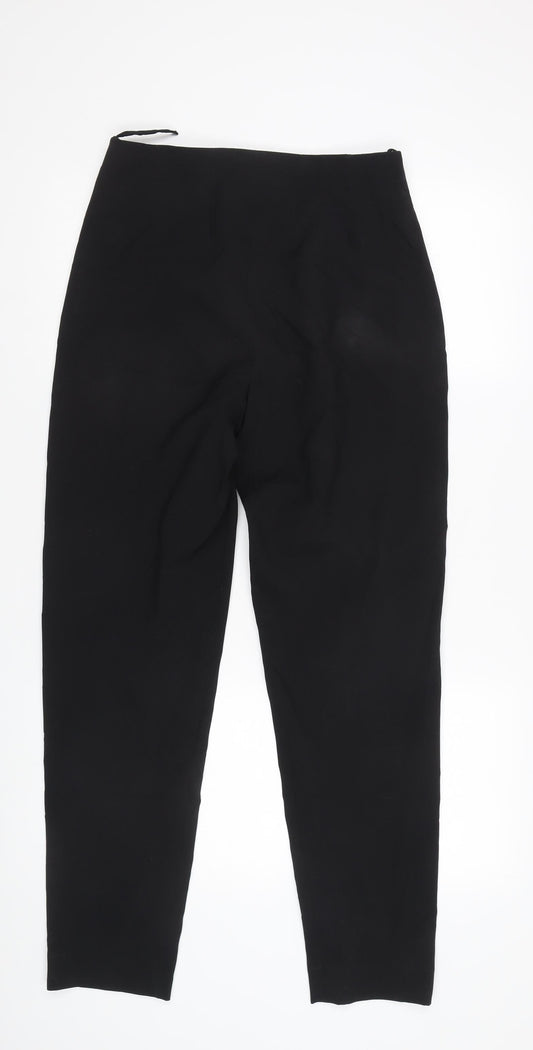 Womens UK Size 12 Essentials Regular Fit Black Trousers