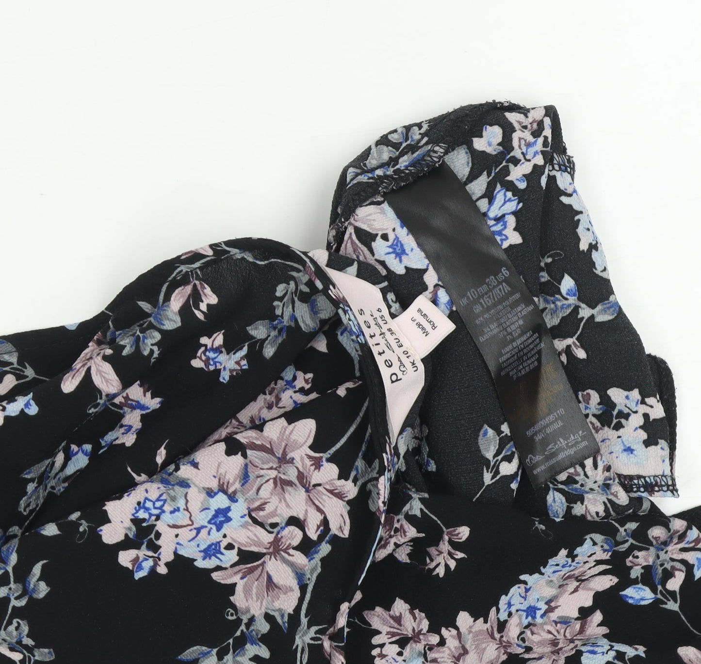 Dorothy Perkins Women’s Black Floral Playsuit