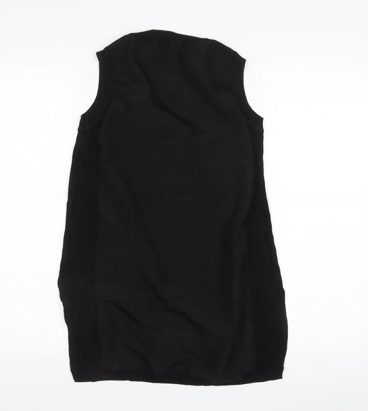 Womens UK Size S Oasis Black Sleeveless