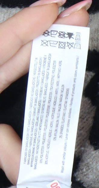 Primark Women's Black Stripe Cardigan, Size L