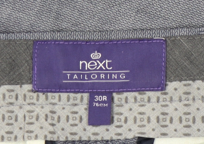 Next Men's Grey Chino Trousers, Size 30R, Casual