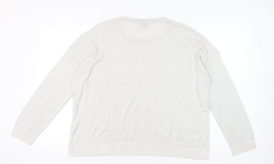 Womens UK Size XL Marks and Spencer Ivory Pullover Jumper