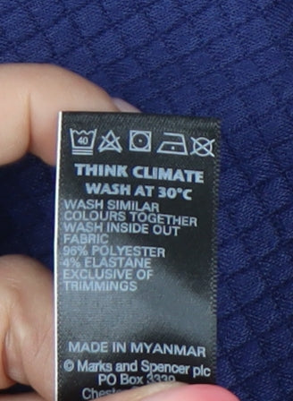 Marks and Spencer Blue Women's Suit Jacket Size 12