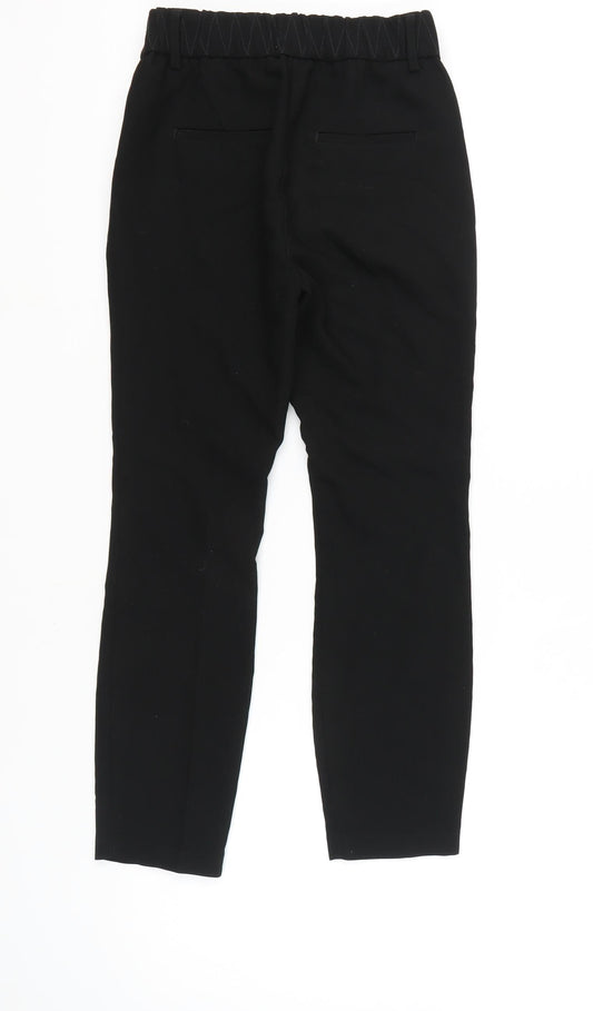 Womens UK Size 6 NEXT Slim Fit Ankle Black Trousers