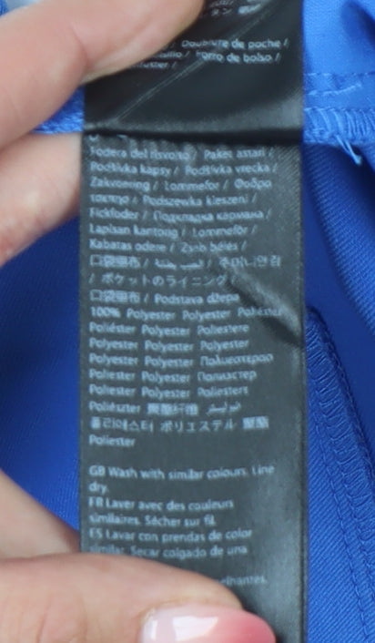 Brand and care label for NA-KD Women's Blue Trousers, size 10