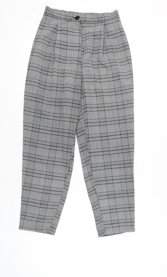Womens UK Size 8 H&M Regular Fit Business Casual Multicoloured Trousers