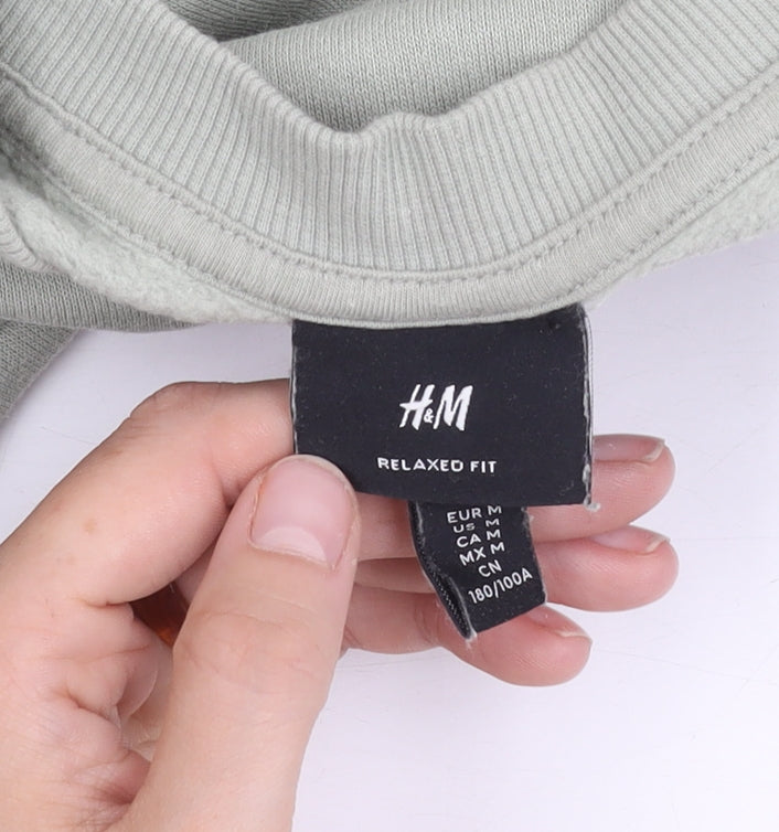 Unisex Adults UK Size L H&M Grey Pullover Sweatshirt