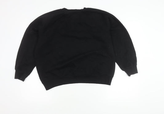 H&M Unisex Black Cotton Sweatshirt M