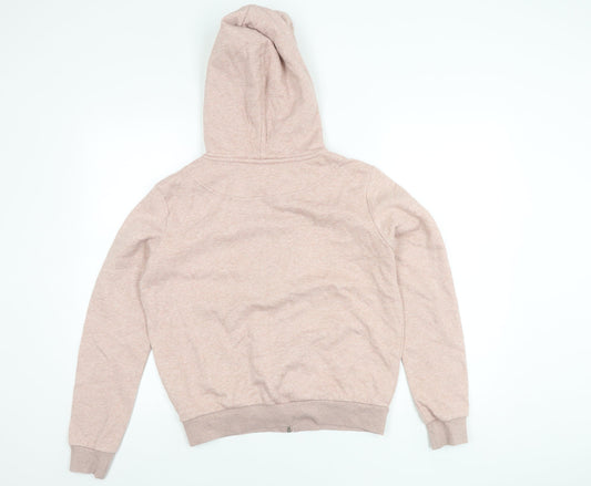 H&M Women's Pink Hooded Jacket Size S