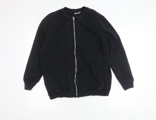 Womens UK Size 12 ASOS Black Bomber Jacket