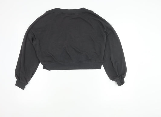 Womens UK Size XS Divided Black Pullover Jumper
