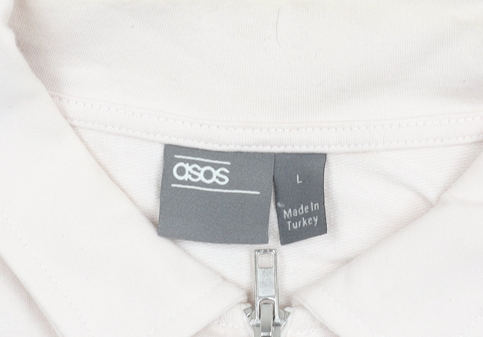 Womens UK Size L ASOS White Basic Jacket