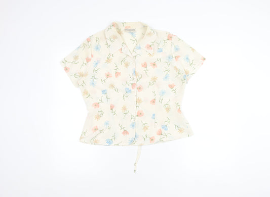 Womens UK Size 14 Debenhams Multicoloured Basic Blouse