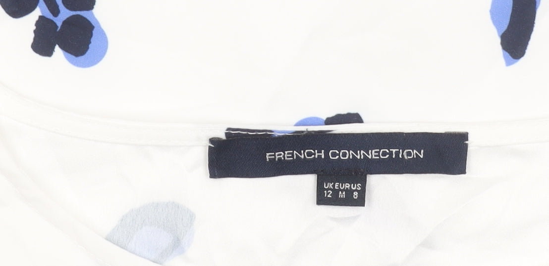 Womens UK Size 12 French Connection Multicoloured Basic Blouse