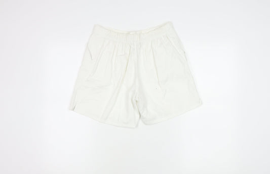 George Women's White Cotton Shorts Size 12