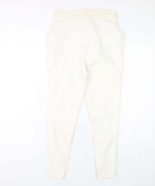 Womens UK Size 4 Harry Hall Leggings White Trousers