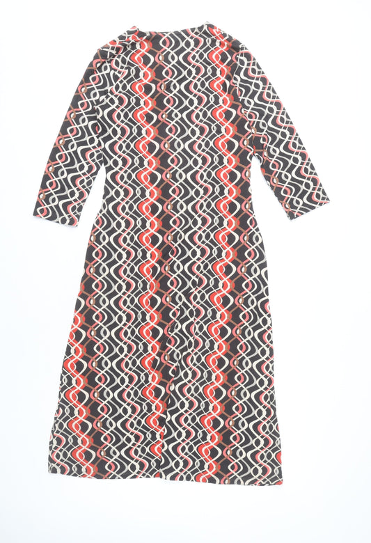 Principles Women's Multicoloured Midi Dress Size 10