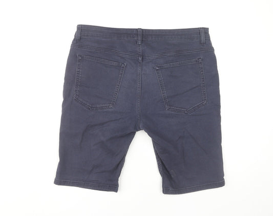 Next Men's Blue Shorts L Size Regular Fit