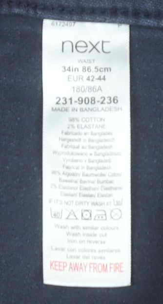 Next Men's Blue Shorts L Size Regular Fit