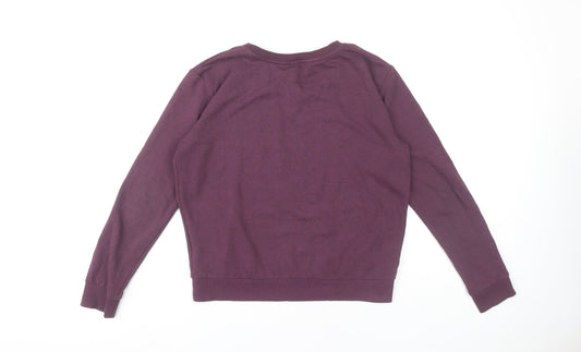 H&M Women's Purple Sweatshirt, Size S, Casual Wear