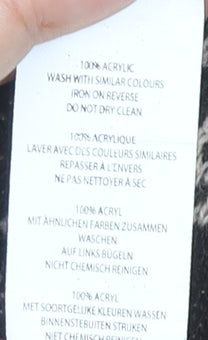 Boohoo Women's XL Brown Geometric Pullover Jumper