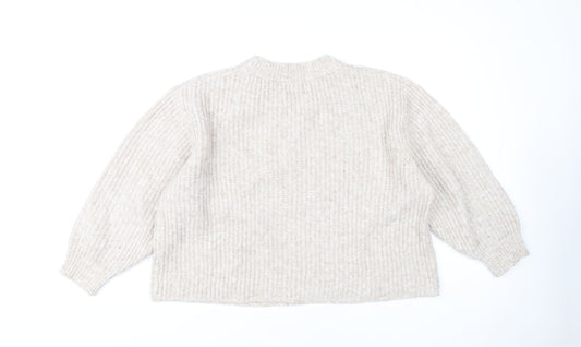 Womens UK Size M ASOS Beige Pullover Jumper