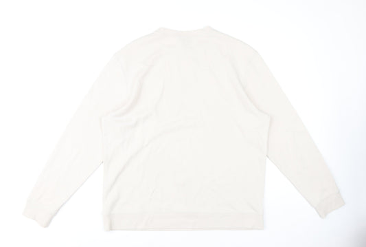Mens UK Size XL H&M Beige Pullover Sweatshirt