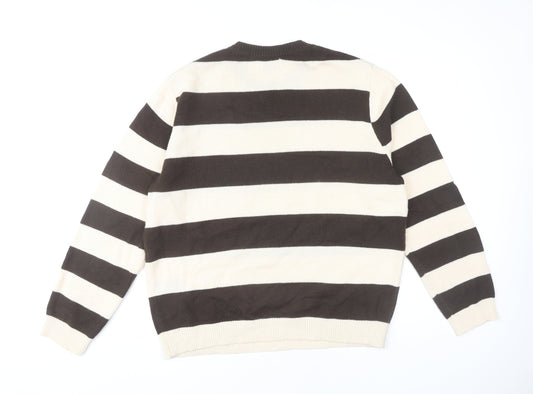 Topman Men's Multicoloured Striped Jumper L