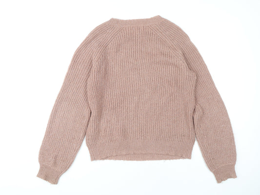 Forever 21 Women's Beige Pullover Knit Jumper M