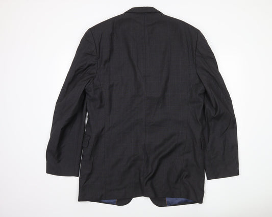 Mens UK Size 46 Reda Regular Grey Suit Jacket