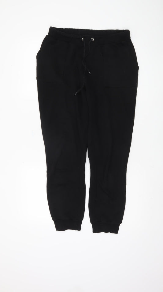 Additional front view of NA-KD Women's Black Jogger Trousers, Small Size