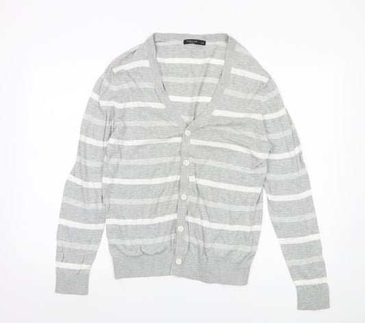 Additional front view of Tag Line Women's Grey Cardigan Medium