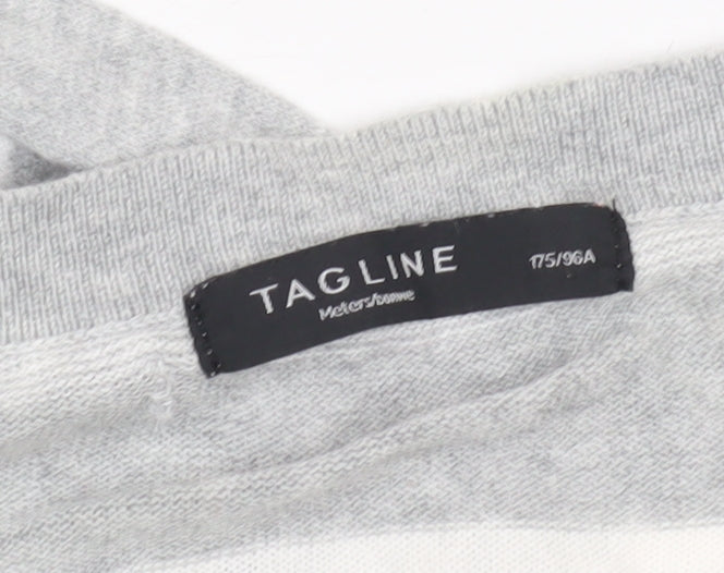 Close-up detail of Tag Line Women's Grey Cardigan Medium