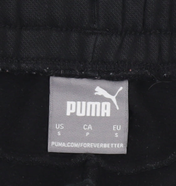Puma Men's Black Shorts S Elastic Waist Sports Style